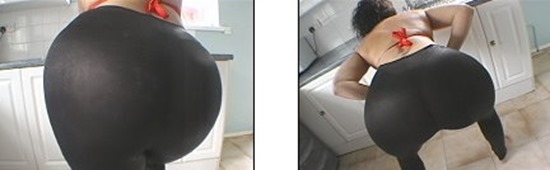 sexy round ass in lycra